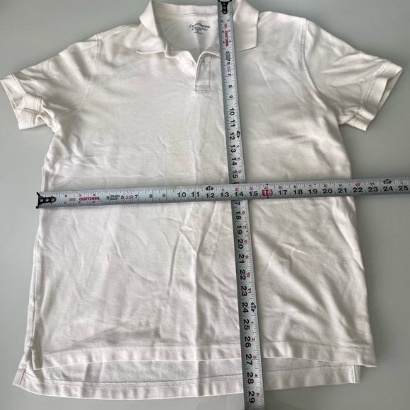 Slim Fit White Polo Shirt - business-casual, social size large - Picture 9 of 15